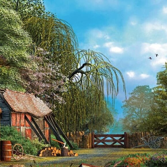 New sealed Ravensburger 300 pcs Large Format Puzzle-Cottage on A Lake - Picture 4 of 14